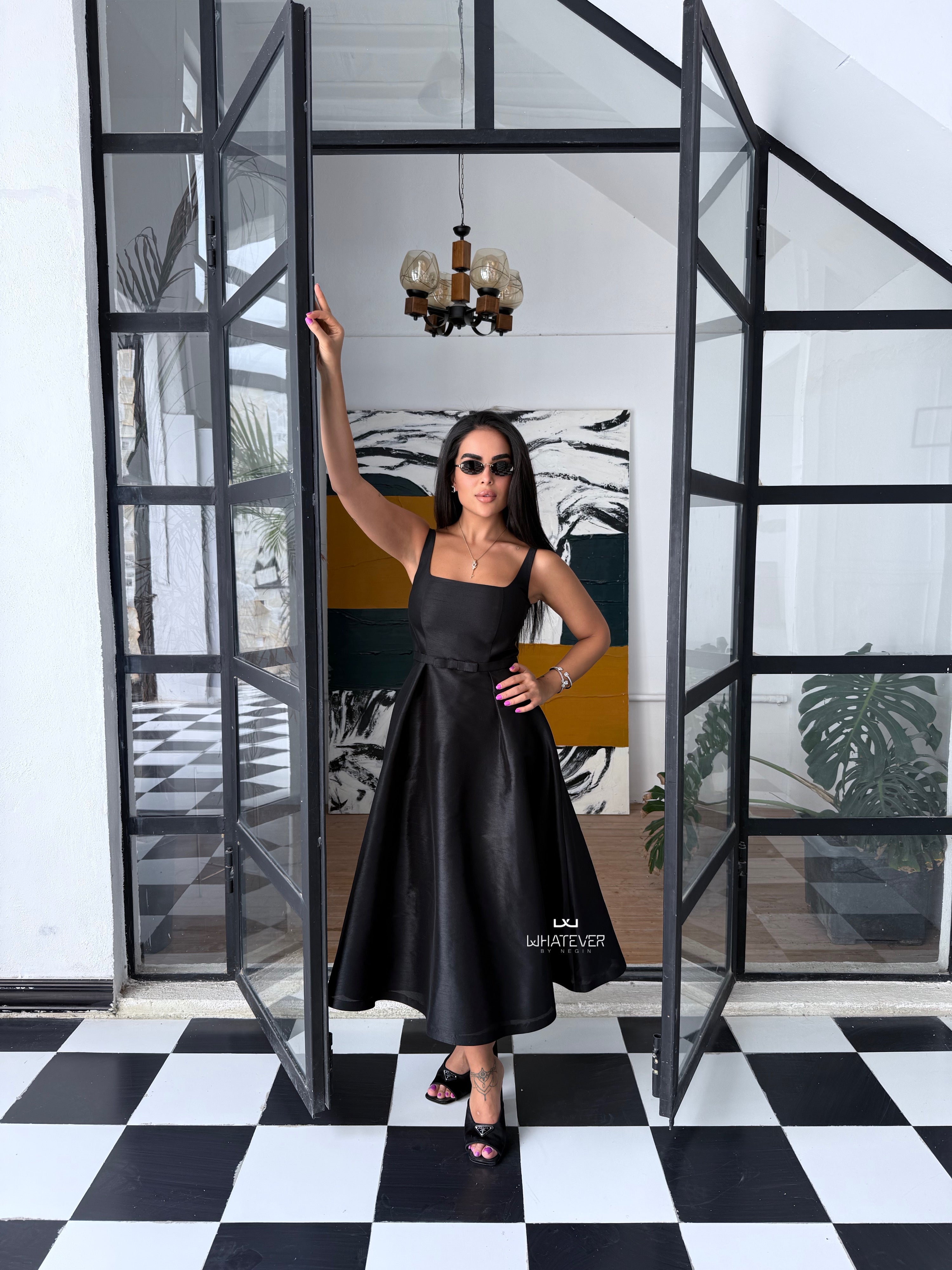パーティードレス SSHEENA 23FWKLOE FF23001 BLACK Dresses Sienna Dress – Whateverbynegin