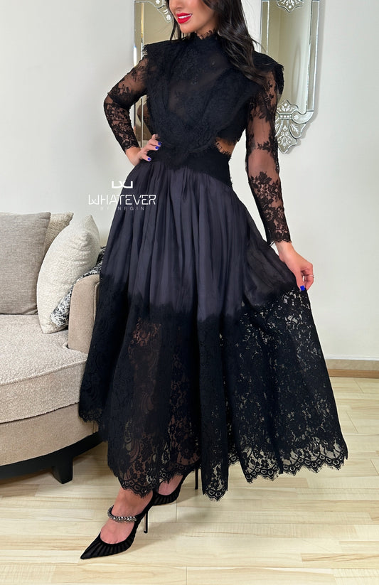 Lace long dress